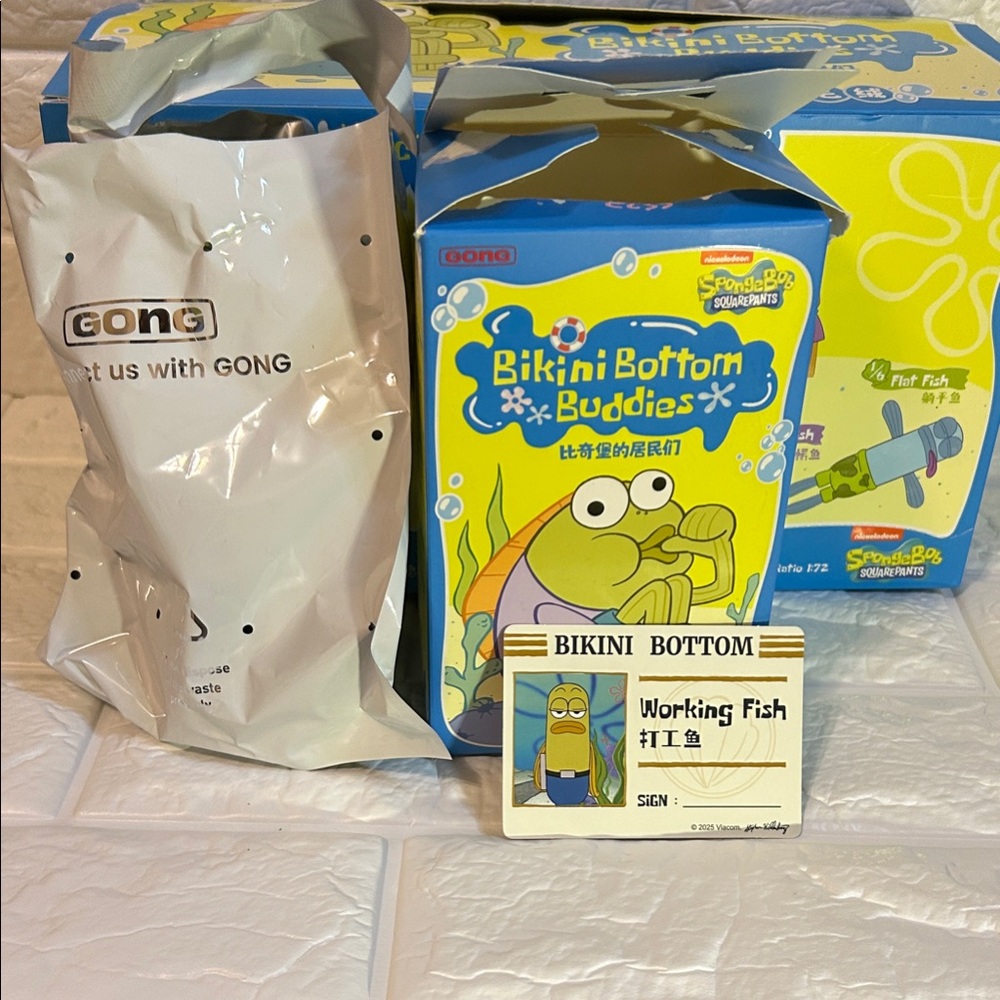 Bikini Bottom Buddies Toy - confirmed  Working  Fish. Open packaging